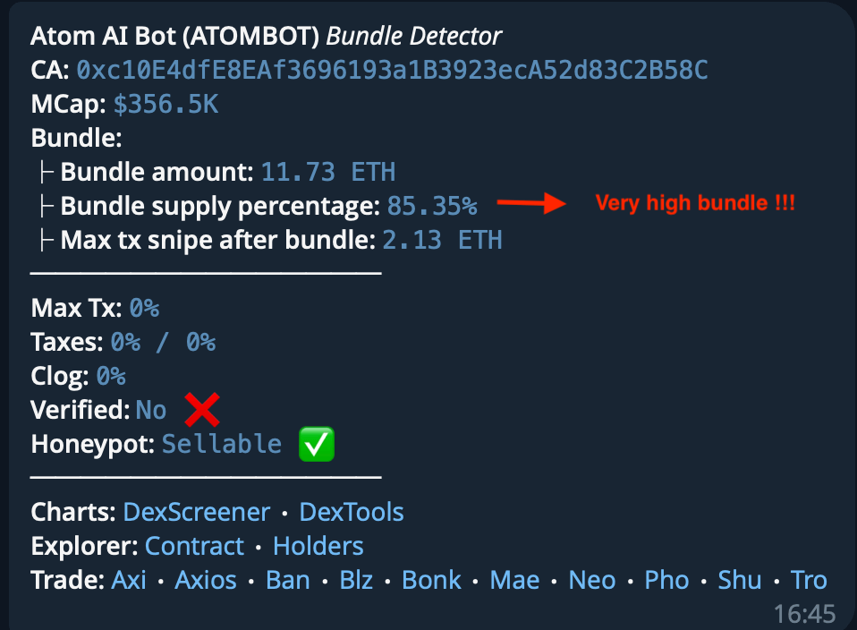 Bundle Detector Example