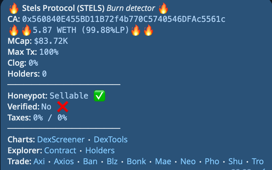 Burn Detector Example