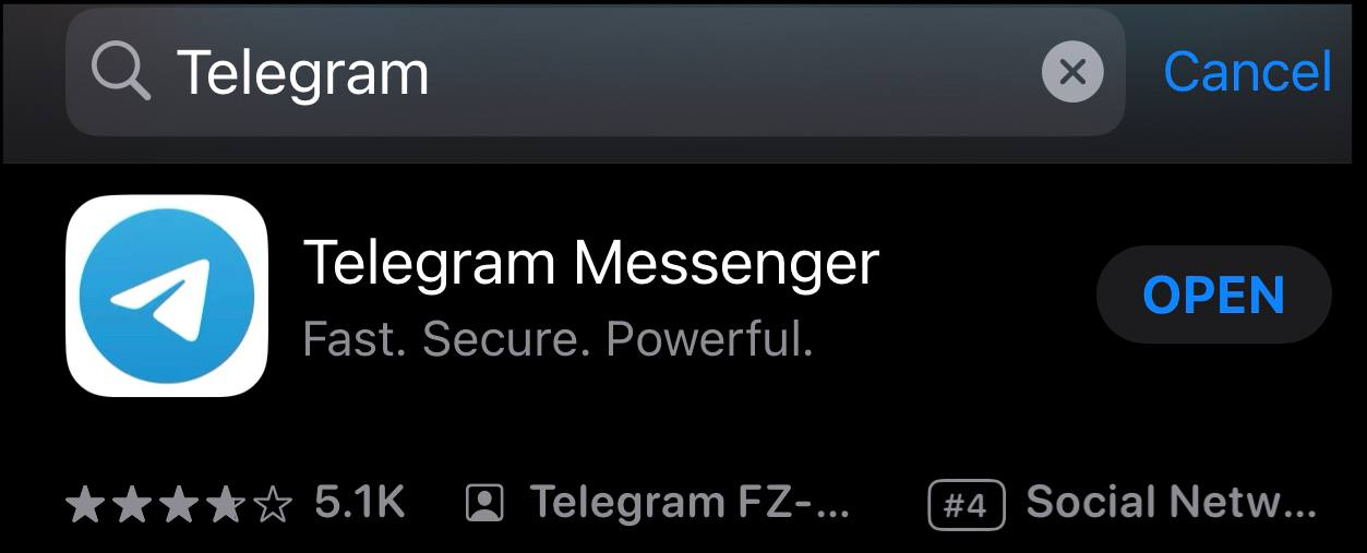 Telegram Mobile App